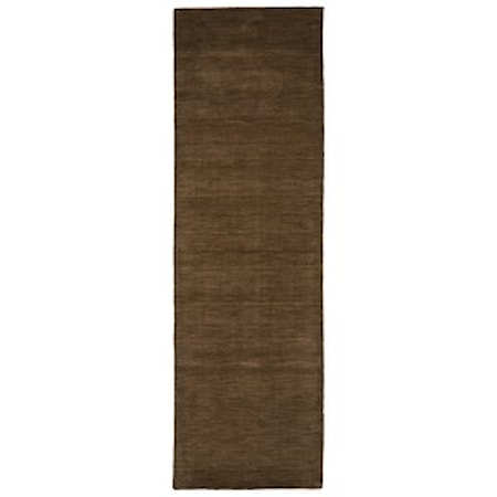 Brown 2'-6" x 8' Runner Rug