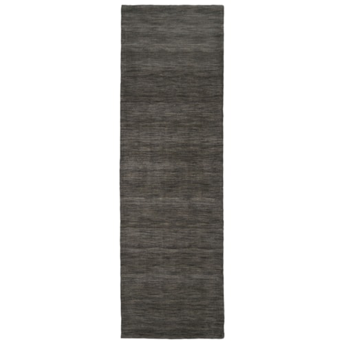 Charcoal 2'-6" x 8' Runner Rug
