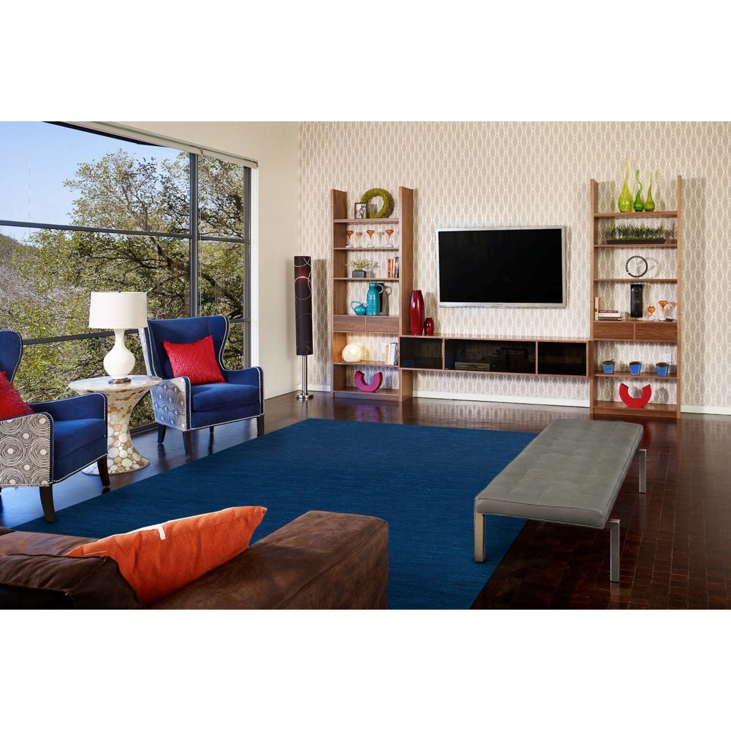 Feizy Rugs Luna Dark Blue 5' x 8' Area Rug