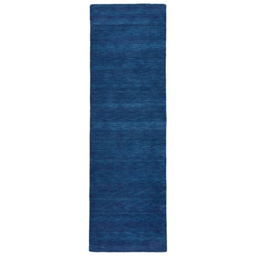 Dark Blue 2'-6" x 8' Runner Rug