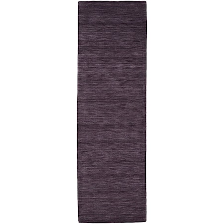 Purple 2'-6" x 8' Runner Rug