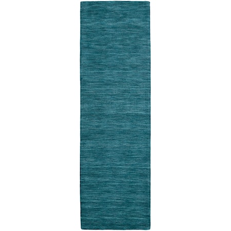 Teal 2'-6" x 8' Runner Rug