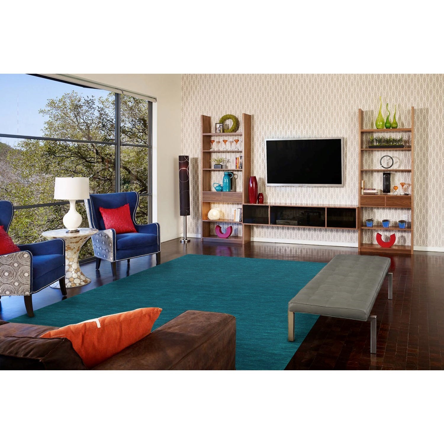 Feizy Rugs Luna Teal 2' x 3' Area Rug