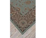 Feizy Rugs Magellan Light Blue/Brown 2'-6" x 8' Runner Rug