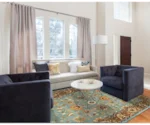 Feizy Rugs Magellan Light Blue/Brown 2'-6" x 8' Runner Rug