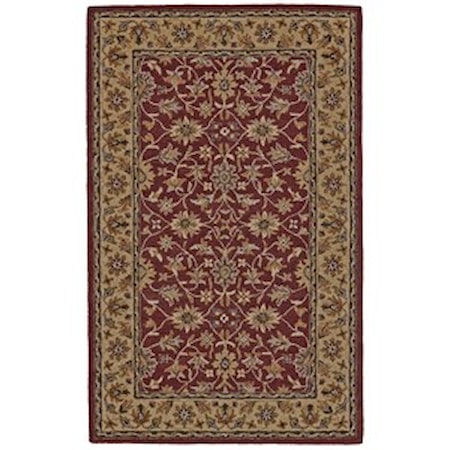 Red/Light Gold 8' X 11' Area Rug