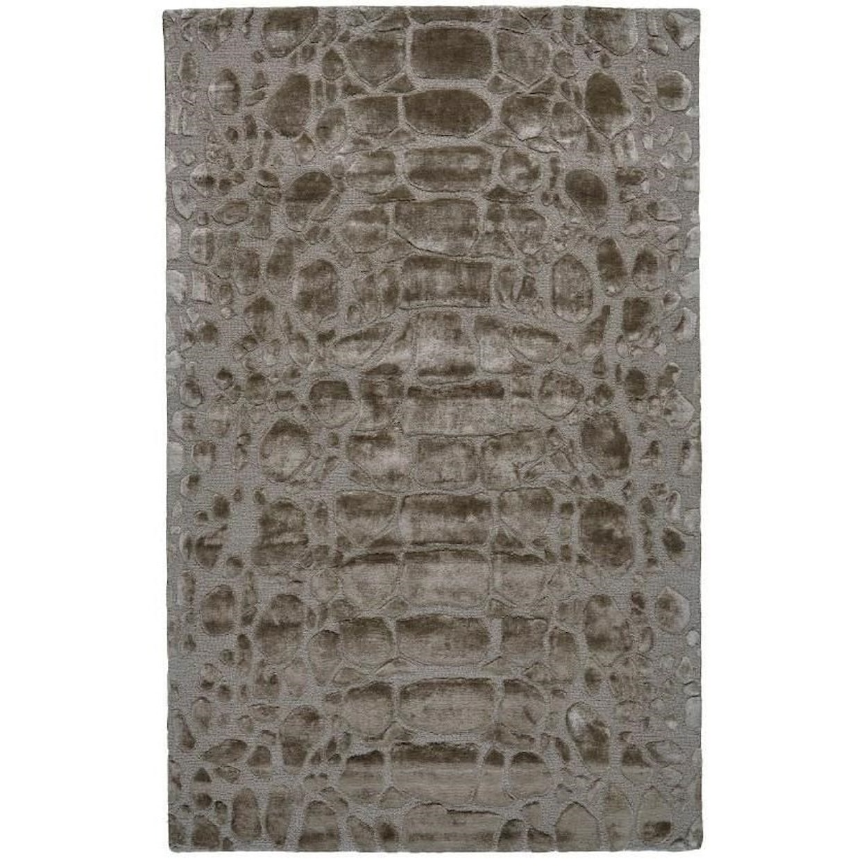 Feizy Rugs Mali Pewter 3'-6" x 5'-6" Area Rug