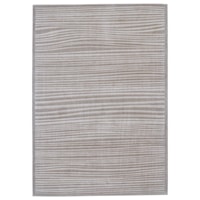 Taupe/White 2'-2" x 4' Area Rug