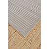 Feizy Rugs Melina Taupe/White 2'-2" x 4' Area Rug