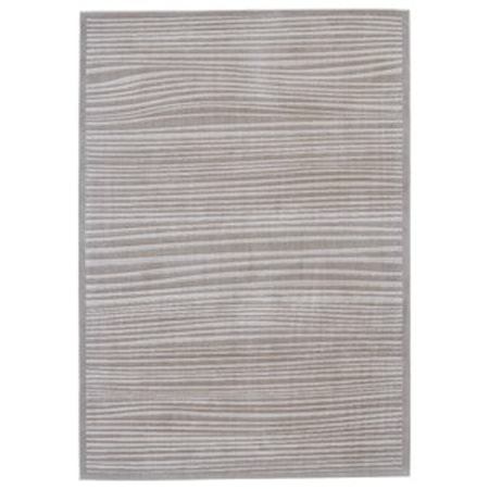 Taupe/White 10' X 13'-2" Area Rug