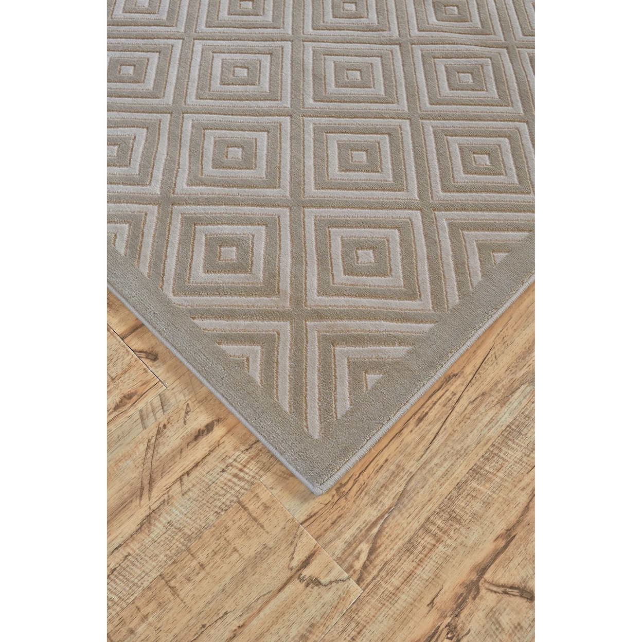 Feizy Rugs Melina Birch/Taupe 2'-2" x 4' Area Rug