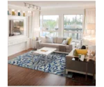 Feizy Rugs Milton Blue Haze 2'-7" x 8' Runner Rug