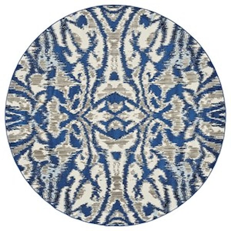 Blue Haze 8'-9" X 8'-9" Round Area Rug