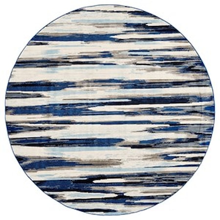 Indigo 8'-9" X 8'-9" Round Area Rug