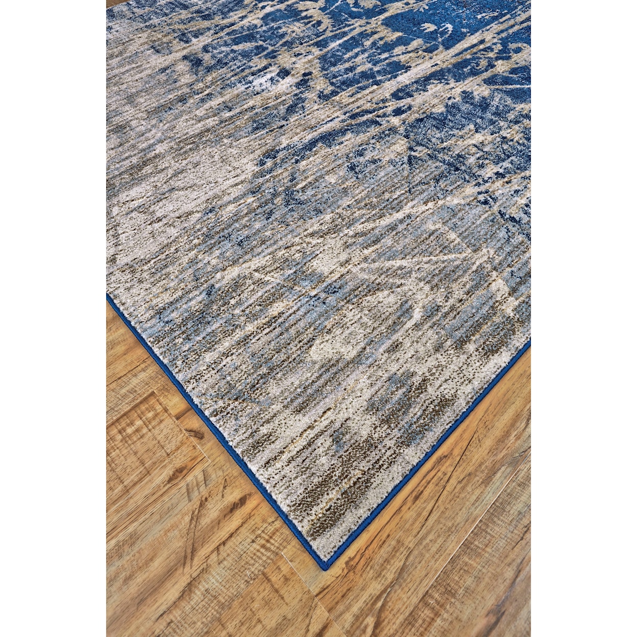 Feizy Rugs Milton Atlantic 2'-7" x 8' Runner Rug