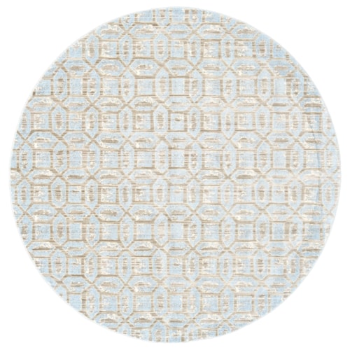 Ice 8'-9" X 8'-9" Round Area Rug
