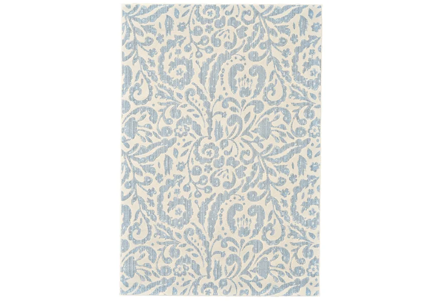 Milton Mist 7'-10" x 11' Area Rug by Feizy Rugs at Sprintz Furniture