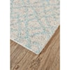 Feizy Rugs Morisco Aqua 2'-6" x 8' Runner Rug