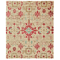 Beige 5'-6" x 8'-6" Area Rug