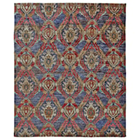 Navy/Multi 4' x 6' Area Rug