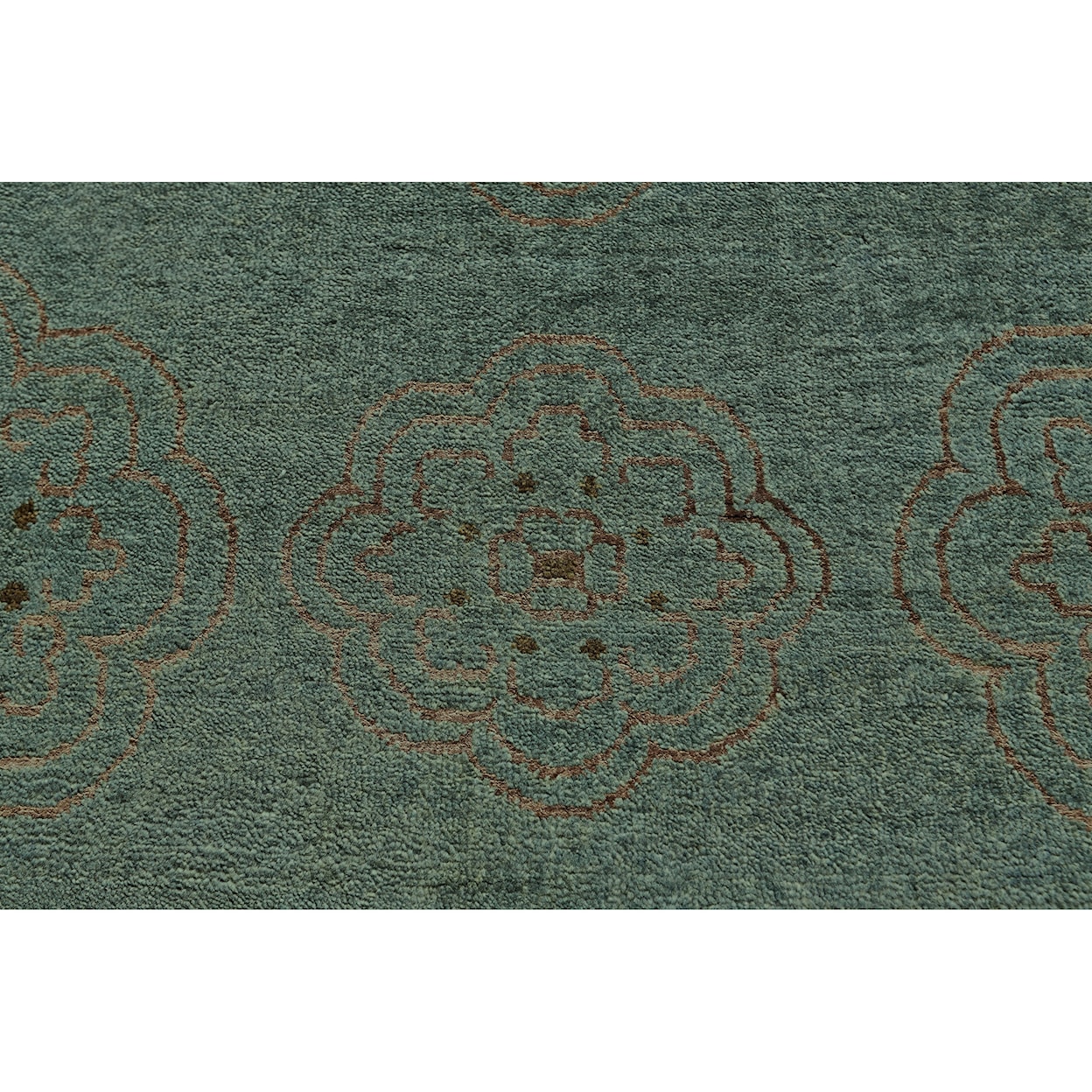 Feizy Rugs Qing Teal 9'-6" x 13'-6" Area Rug