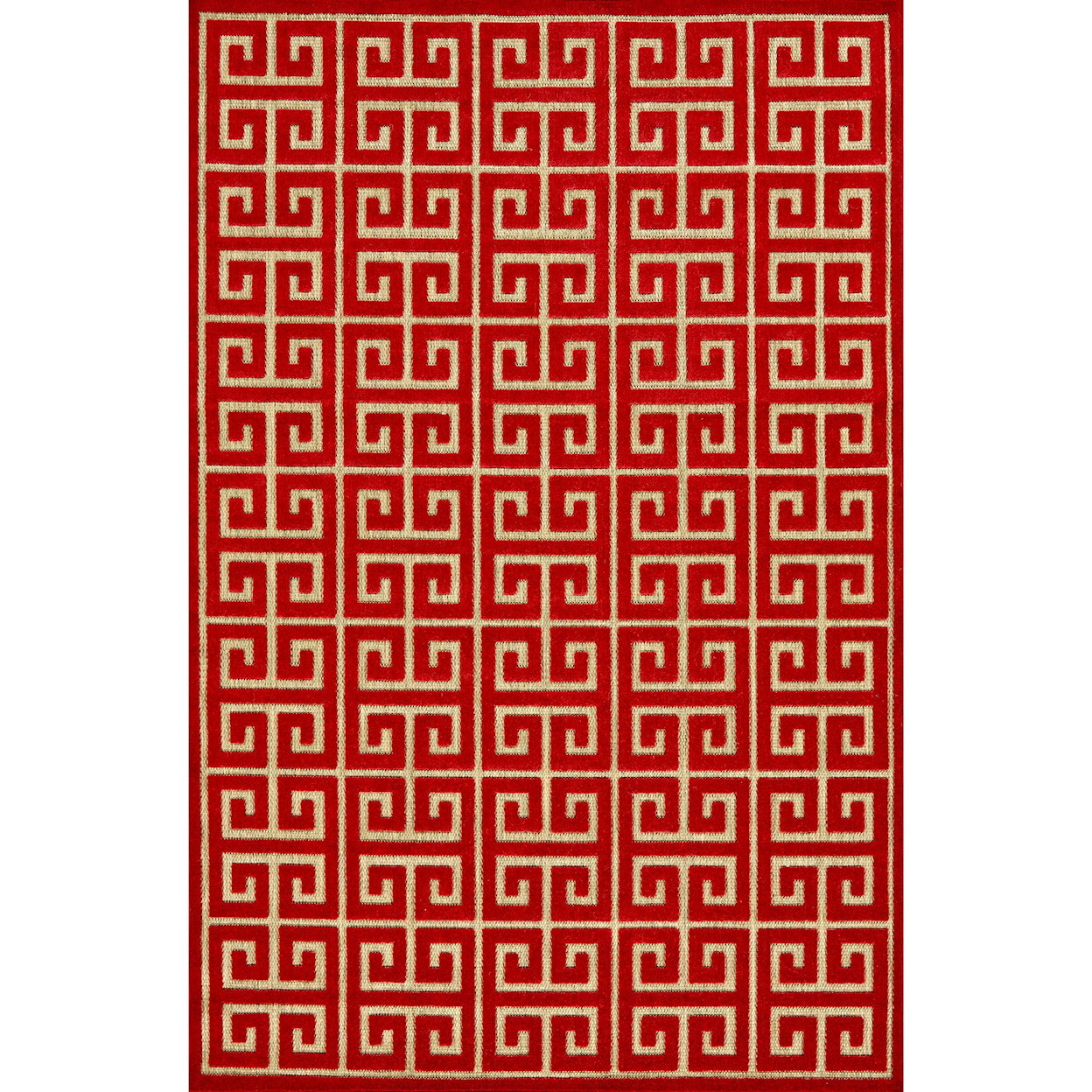 Feizy Rugs Raphia I Tan/Red 2'-1" X 4' Area Rug