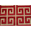 Feizy Rugs Raphia I Tan/Red 2'-1" X 4' Area Rug