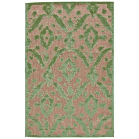 Tan/Light Green 5' X 7'-6" Area Rug