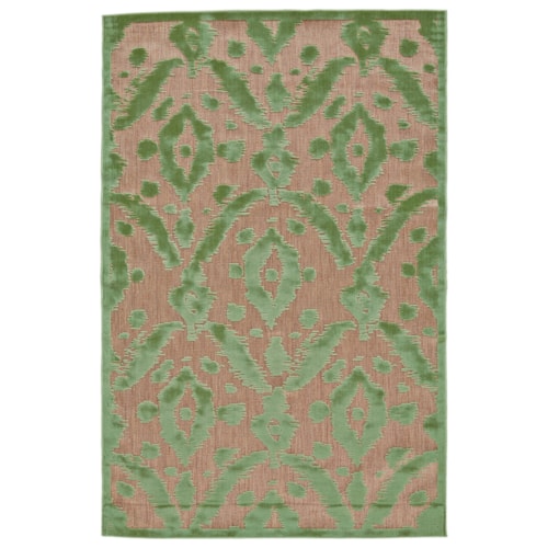 Tan/Light Green 5' X 7'-6" Area Rug