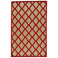 Tan/Red 7'-6" X 10'-6" Area Rug