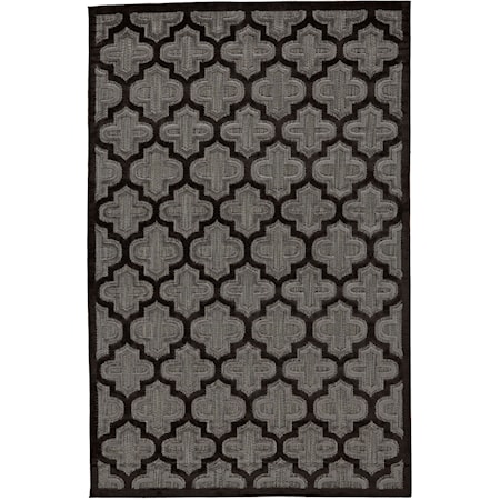 Black/Charcoal 2'-1" X 4' Area Rug