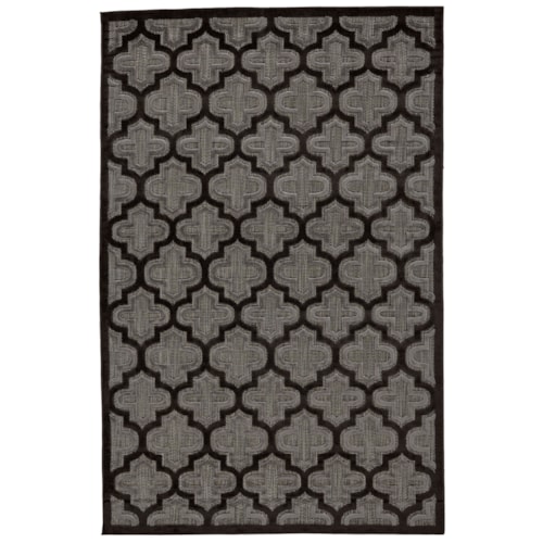 Black/Charcoal 2'-1" X 4' Area Rug