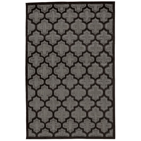 Black/Charcoal 7'-6" X 10'-6" Area Rug