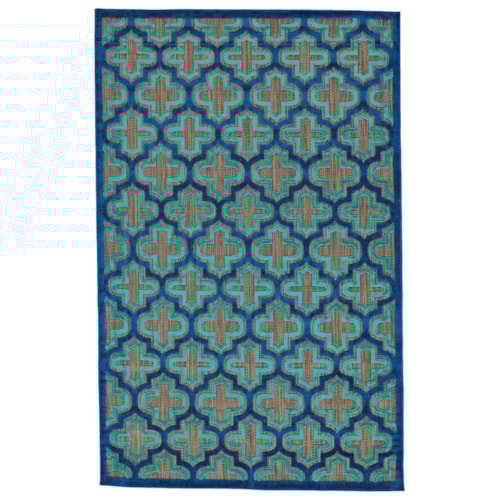 Black/Navy 7'-6" X 10'-6" Area Rug