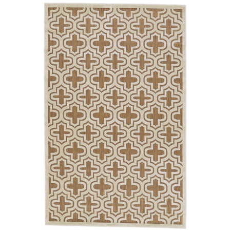 Tan/Cotton 7'-6" X 10'-6" Area Rug