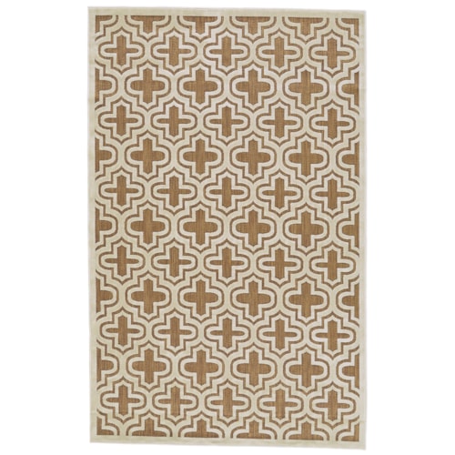 Tan/Cotton 7'-6" X 10'-6" Area Rug