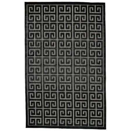 Black/Charcoal 2'-1" X 4' Area Rug