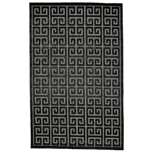 Black/Charcoal 7'-6" X 10'-6" Area Rug