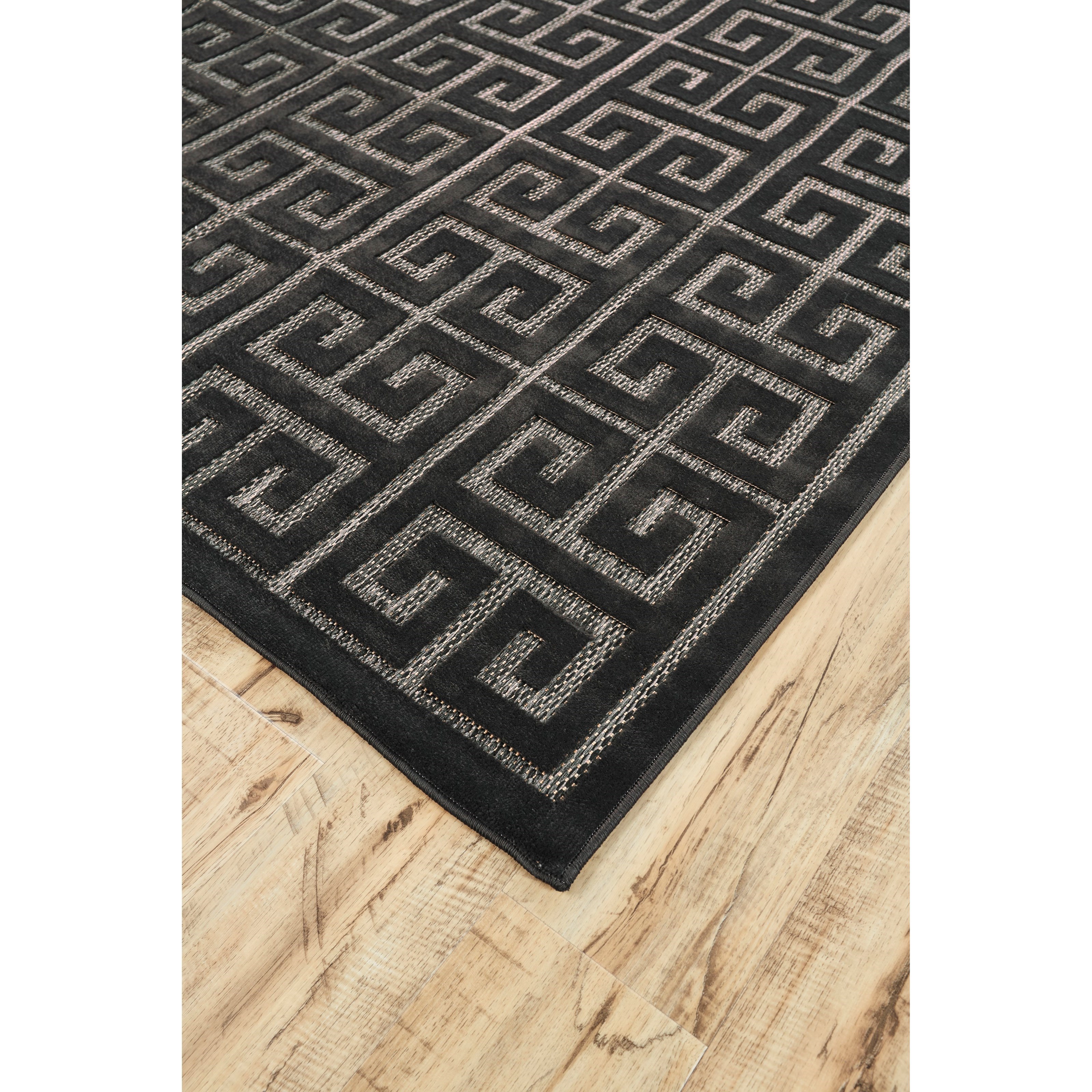 Feizy Rugs Raphia II Black/Charcoal 7'-6" X 10'-6" Area Rug