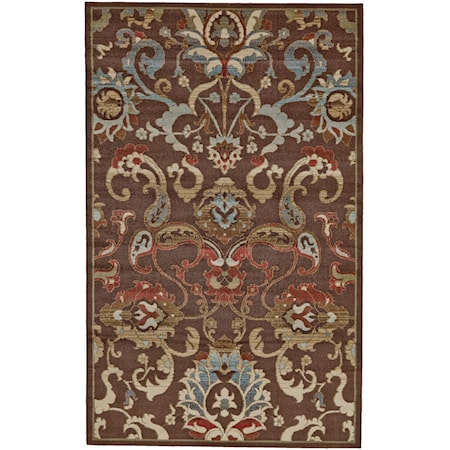 Chocolate 2'-2" x 4' Area Rug