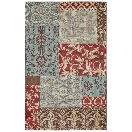 Multi 5' x 8' Area Rug