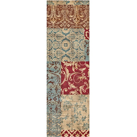 Multi 2'-10" X 7'-10" Runner Rug