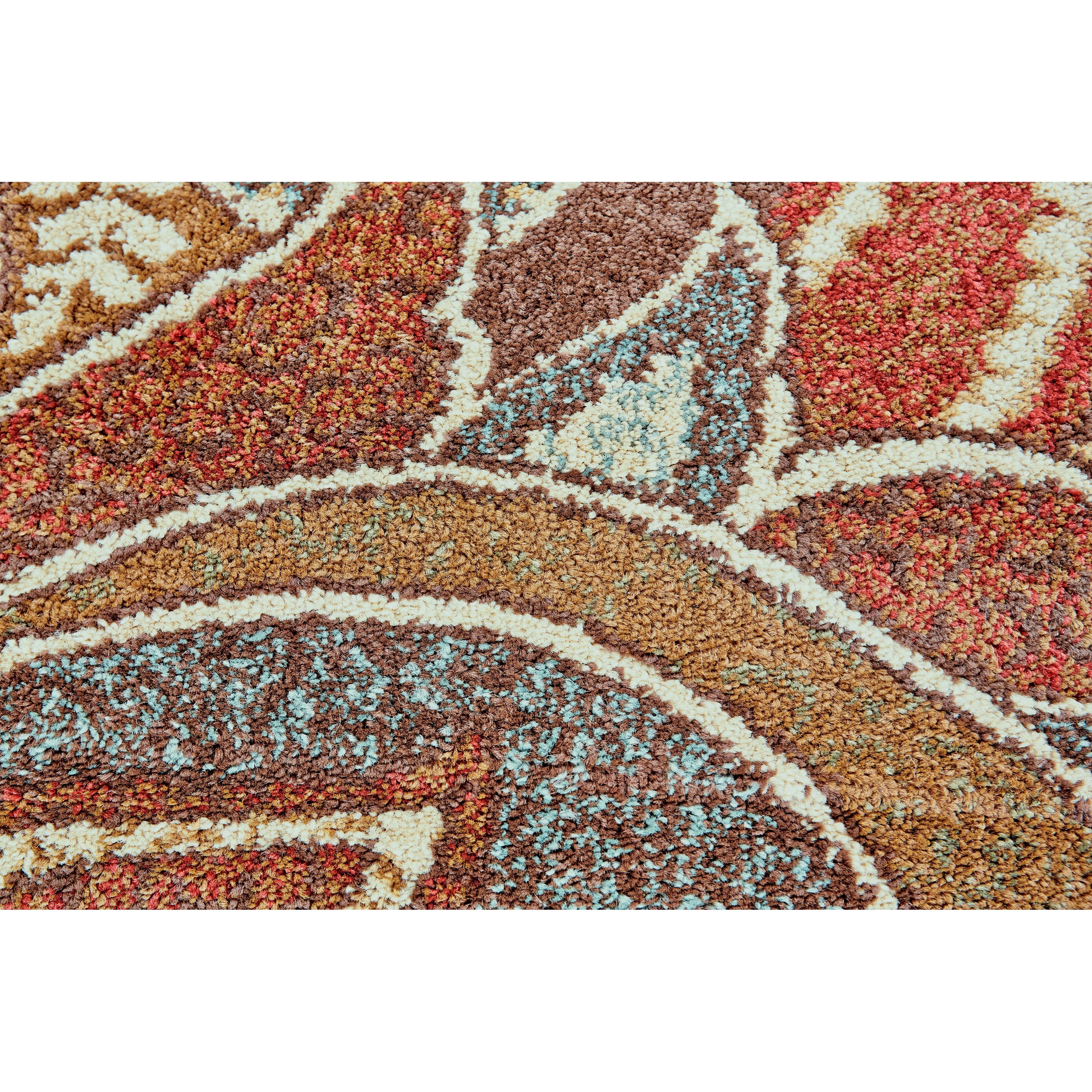 Feizy Rugs Rivington Crimson/Multi 5' x 8' Area Rug