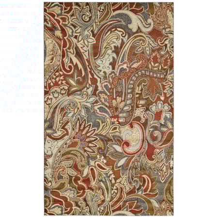 Crimson/Multi 10' X 13'-2" Area Rug