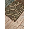 Feizy Rugs Rivington Chocolate 2'-2" x 4' Area Rug