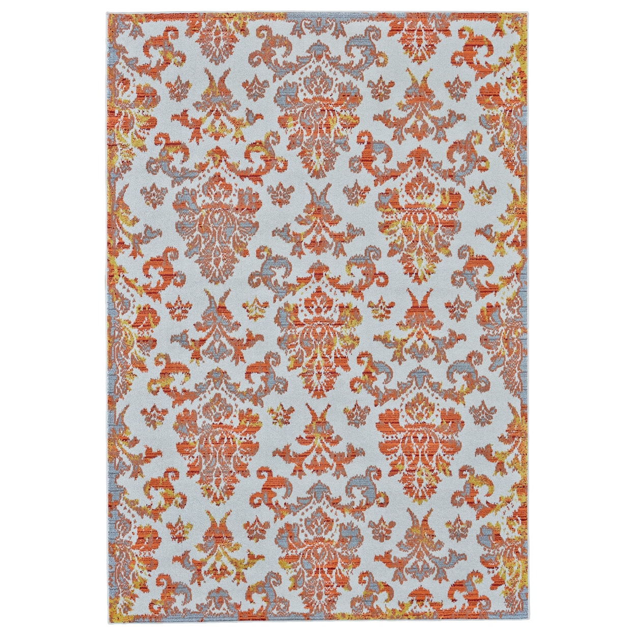 Feizy Rugs Samos Apricot 5' x 8' Area Rug