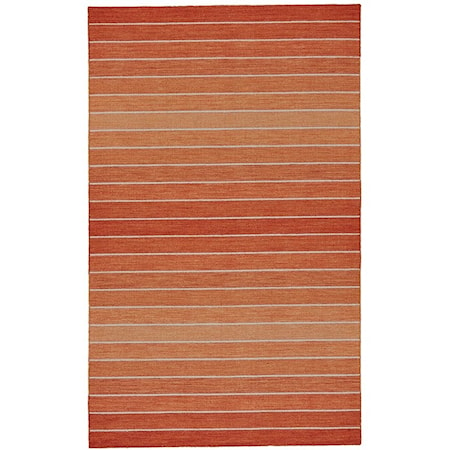 Orange 4' x 6' Area Rug