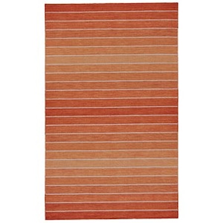 Orange 5' x 8' Area Rug