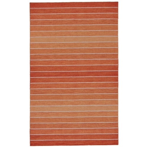 Orange 9' x 9 Square Area Rug