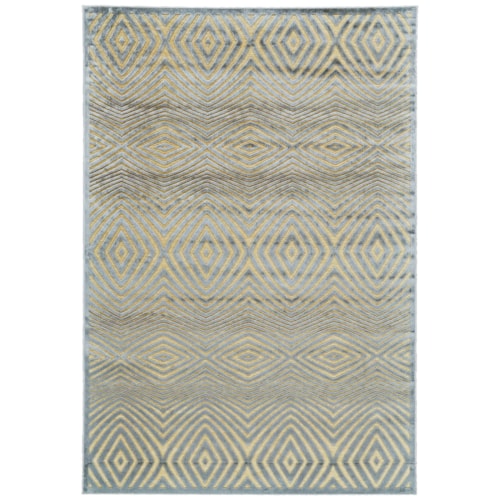 Cream/Silver 2'-2" x 4' Area Rug